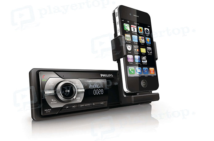 Autoradio avec support smartphone